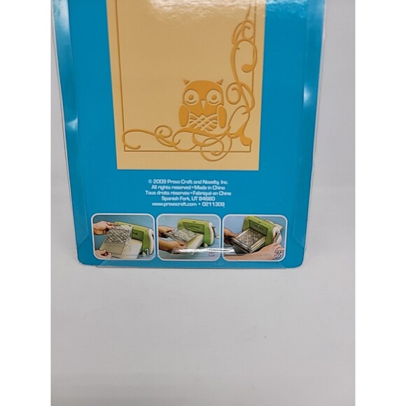 Cuttlebug Provo Craft Embossing Folder Owl Flourish NEW #37-1913 - Picture 8 of 9